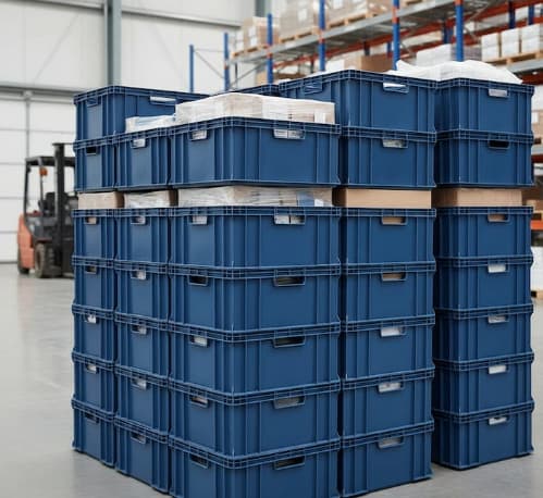 Tipos de caixas plásticas para transporte e onde usá-las