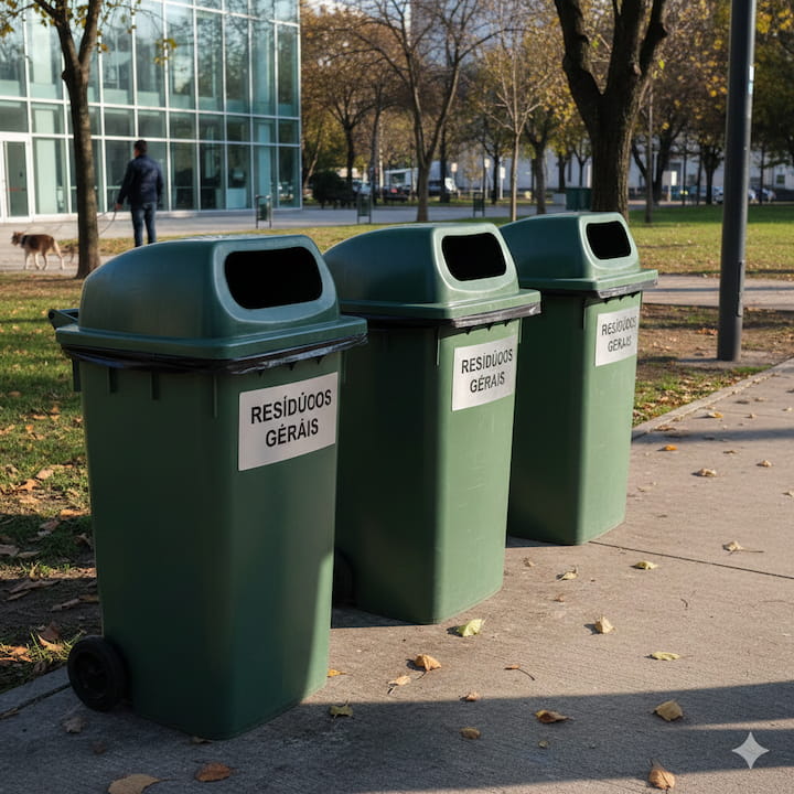 Lixeira basculante 100 litros: resistência e entrega rápida em São Paulo
